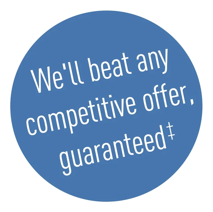 We'll beat any competitive offer, guaranteed
